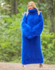 SuperTanya abito mohair blu