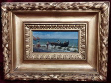 QUADRO - OLIO SU TAVOLA 15x7,5