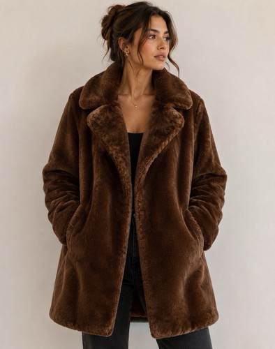Cappotto donna pelliccia