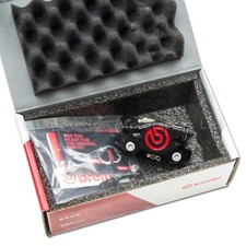 Pinza billetta posteriore Brembo P2 84mm assiale nera ossidata con pastiglie 120A44130