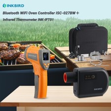 INKBIRD Soffiatore Grill ISC-027BW Wi-Fi Bluetooth APP + Termometro Infrarossi Gun CF