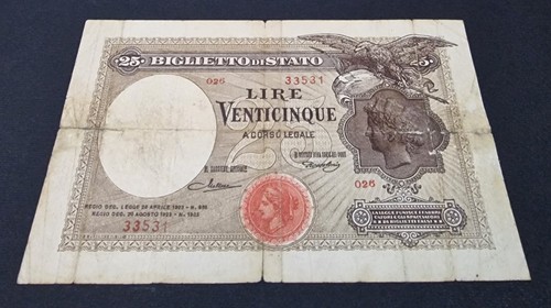 Biglietto stato venticinque - biglietto,