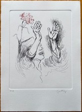 Renato Guttuso acquaforte 1977