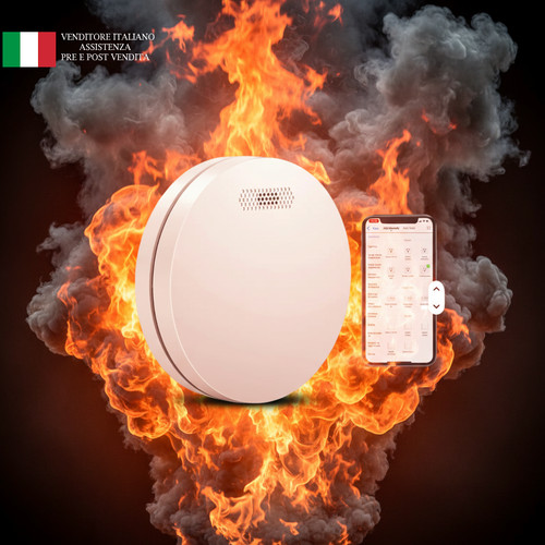 Rilevatore fumo wifi volcano - rilevatore,
