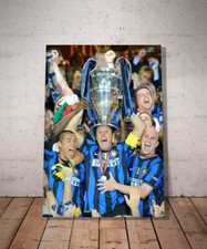 POSTER INTER TRIPLETE 2010 CAMPIONI D'EUROPA CHAMPIONS LEAGUE NERAZZURRI