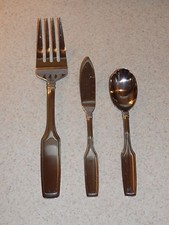 ONEIDA POSATE INOX MODELLO DANFORTH 3 PEZZI DA PORTATA OTTIME CONDIZIONI!