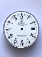 Quadrante Dial Originale Rolex Date 34mm Ref. 1500 Bianco Numeri Romani