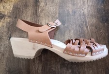 Sandalo donna pelle zoccolo