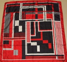 FOULARD 100% PURA SETA SILK SOIE VINTAGE DONNA PIERRE CARTIER (942) 76cm x 76cm