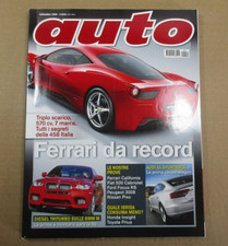 Rivista AUTO settembre 2009 Ferrari California Fiat 500 cabriolet Ford Focus BMW