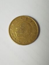 Moneta rara da 50 euro cent. Belgio 1999
