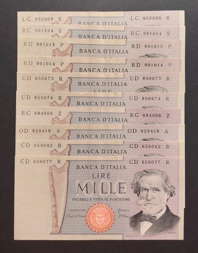 Lotto banconote repubblica - lotto, 10