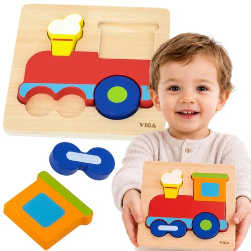 Treno puzzle educativo