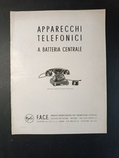 Catalogo tecnico APPARECCHI TELEFONICI FACE - a batteria centrale
