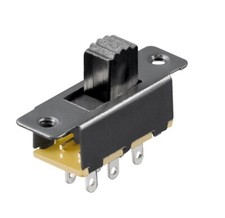  INTERRUTTORE A SLITTA 0.1A 250V ad incasso pannello 6 poli 15,5 mm switch 