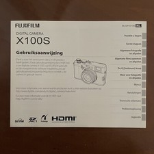 Gebruiksaanwijzing FUJI X100s Fujifilm - Nederlands Dutch Owner’s Manual