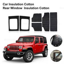 Fonoassorbente Hardtop Isolamento Finestrino Posteriore Cotone per Jeep Wrangler JK 07-10