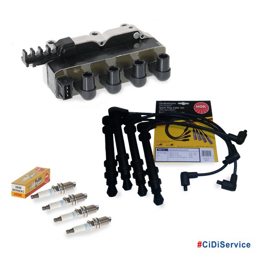 Kit bobina accensione cavi - kit, +