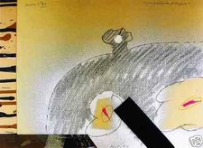 CONCETTO POZZATI - Opera unica 1991 - autentica su foto