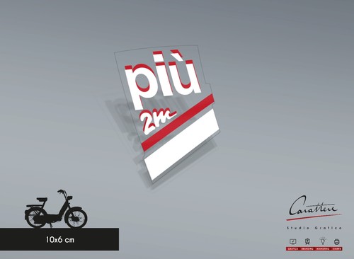 Adesivo più rizzato - più, 2m