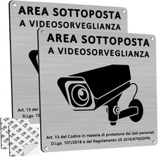 Cartello Area Videosorvegliata
