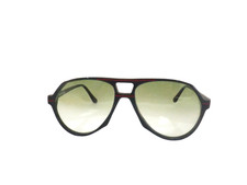 Occhiali da sole uomo goccia made in italy plastica margutta verde anni 80