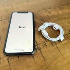 Telefono Apple iPhone 11 - 64GB - Nero (Sbloccato) Schermo Funzionante Vetro Danneggiato Usato
