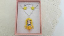 Parure collana e orecchini sailor venus con stelline