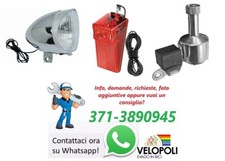 SET Kit Fanale Faro Anteriore + Posteriore + Dinamo Bici Graziella - Olanda - R