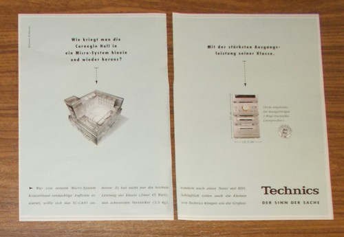 Rara pubblicità technics - pubblicità,
