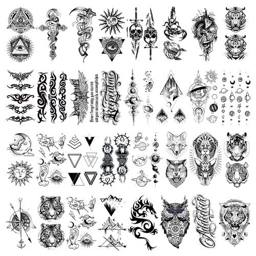 Fogli tatuaggi temporanei - 32,