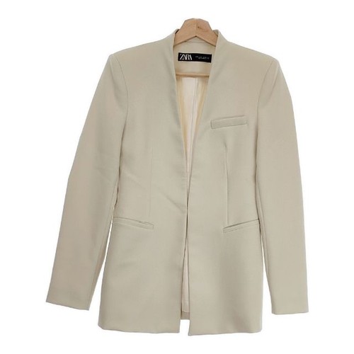Zara basic collarless jacket - basic,