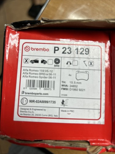Brembo 129 kit - 23, pastiglie