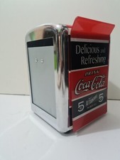 Portatovaglioli Coca Cola in metallo porta salviette bar art.3082