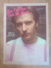 MIDGE URE - 1970s full page UK magazine poster ULTRAVOX. 31cm x 22.5cm