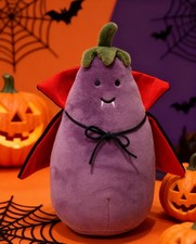 Peluche vampiro melanzana Jellycat raro da collezione 17 cm nuovo