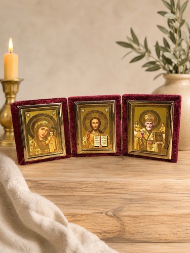 Orthodox christian triptych - christian,