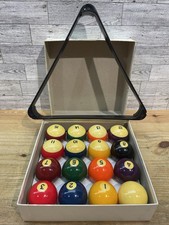 Palline da biliardo Aramith standard Belgio vera resina fenolica SPEDIZIONE GRATUITA con rack