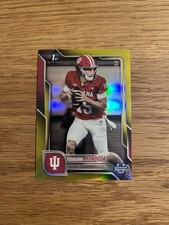 2025 Bowman Chrome U Fernando Mendoza 1° rifrattore giallo #033/350