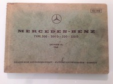 Lista ricambi Mercedes Catalog Type 200 200D 220 220D 1968 