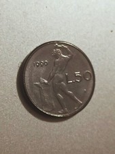 moneta 50 lire piccola 1990