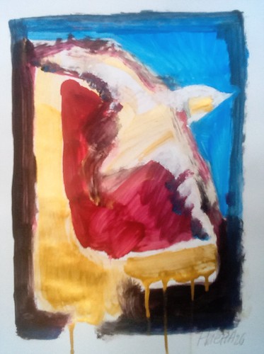 Quadro uccellino carta - quadro, "