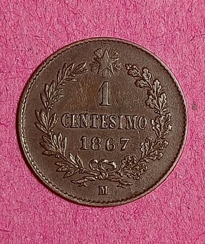 Moneta centesimo valore 1867 - moneta,