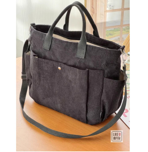 Borsa tracolla tela di - in,