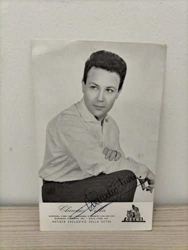 Autografo claudio villa - villa, su