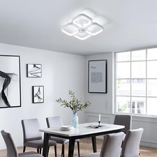 Plafoniera LED Soffitto, 32W 6500K Bianco Freddo Lampada da Soffitto Moderna