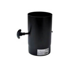 Tubo in acciaio con valvola diametro 150 mm stufa a legna