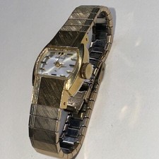 Orologio Vintage SEIKO 10k GF 1/20 Donna 11-3159 Ottime Condizioni Cinturino Steelux Ha Bisogno di BAT