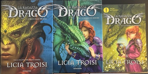 Lotto ragazza drago - drago, licia