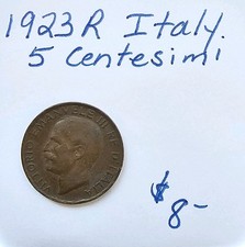 1923R Italy 5 Centesimi KM59